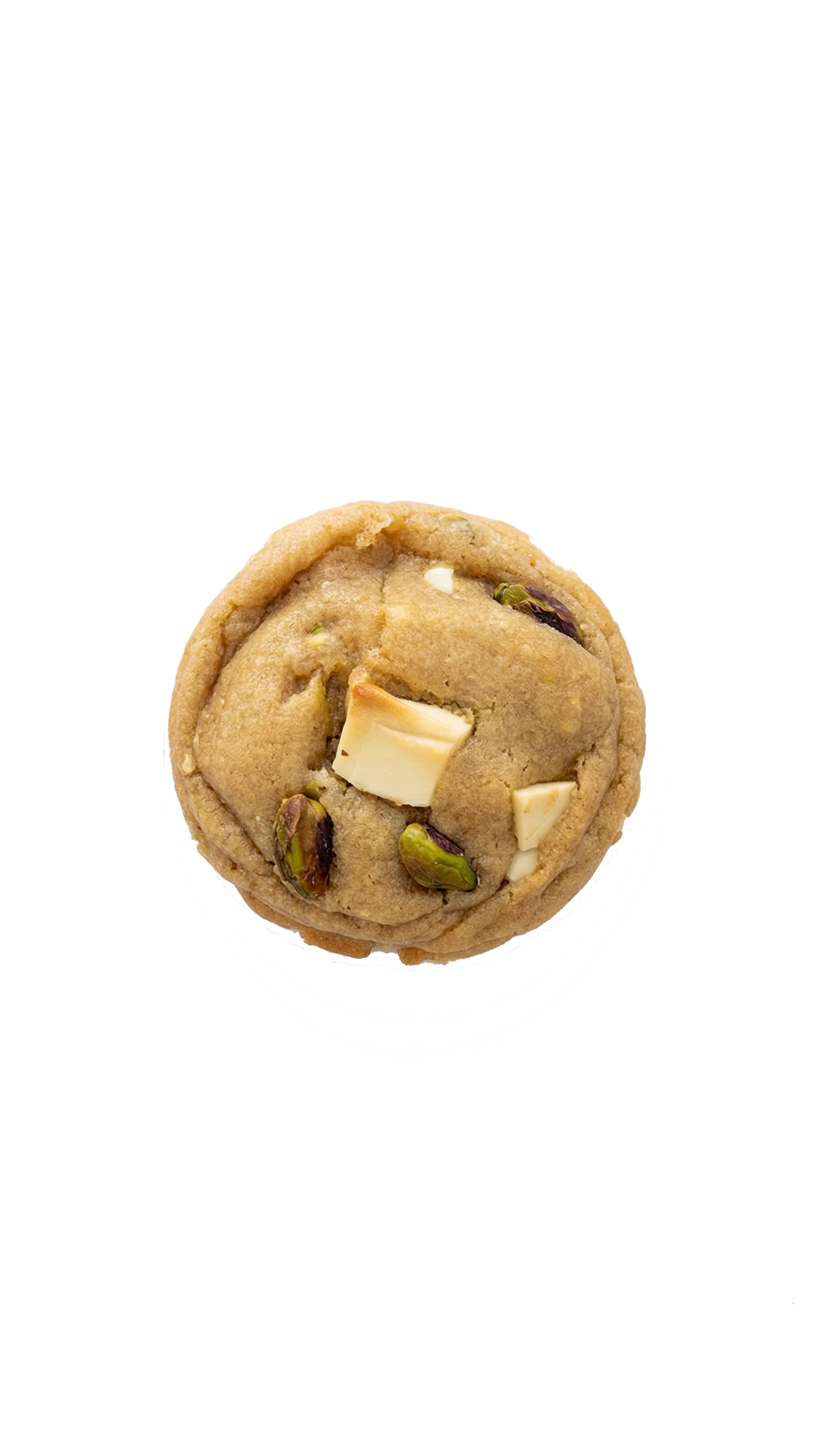 Galleta artesanal de pistacho y chocolate blanco